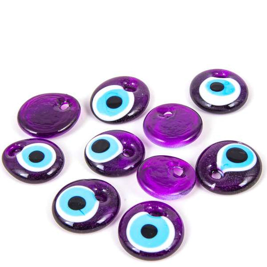 purple evil eye ornament / wall decor